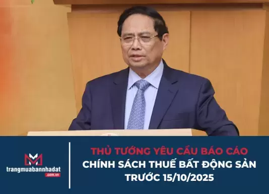 Thủ tướng yêu cầu báo cáo chính sách thuế bất động sản trước 15/10/2025: Giải pháp kiểm soát thị trường và tăng nguồn cung nhà ở