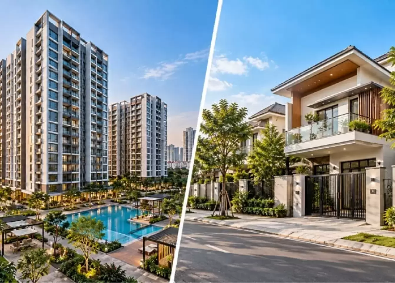 Nên mua chung cư hay nhà đất? So sánh thực tế