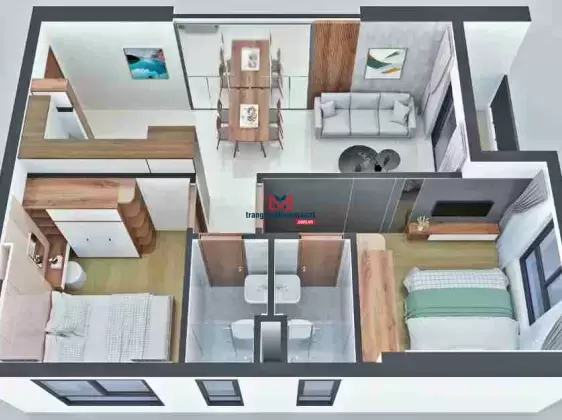 Cần bán gấp căn hộ 2pn-2wc vị trí góc 2 view chung cư Bcons Sala, nhà mới 100% sẵn sổ hồng