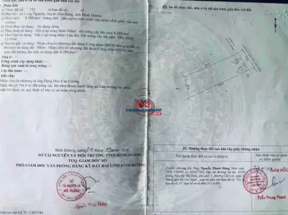 Hàng hiếm - giảm từ 45 tỷ còn 40 tỷ cho lô đất MT DT749A có chiều ngang 50 mét có sẵn 2400m2 thổ cư