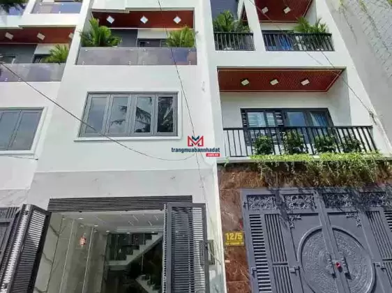 Nhà sẹc ngắn Hà Huy Giáp, DT:4M x 14M, Lửng, 3 Lầu, 4PN, 6VS, gara xe hơi, sân thượng, giá 5.95 tỷ