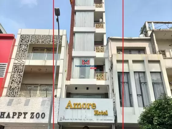 Bán khách sạn mặt tiền Nguyễn Trãi P Bến Thành Quận 1, DT: 4x23m, 9 tầng + 14 phòng